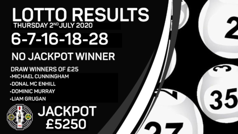 Lotto Results – Thursday 2nd  July 2020